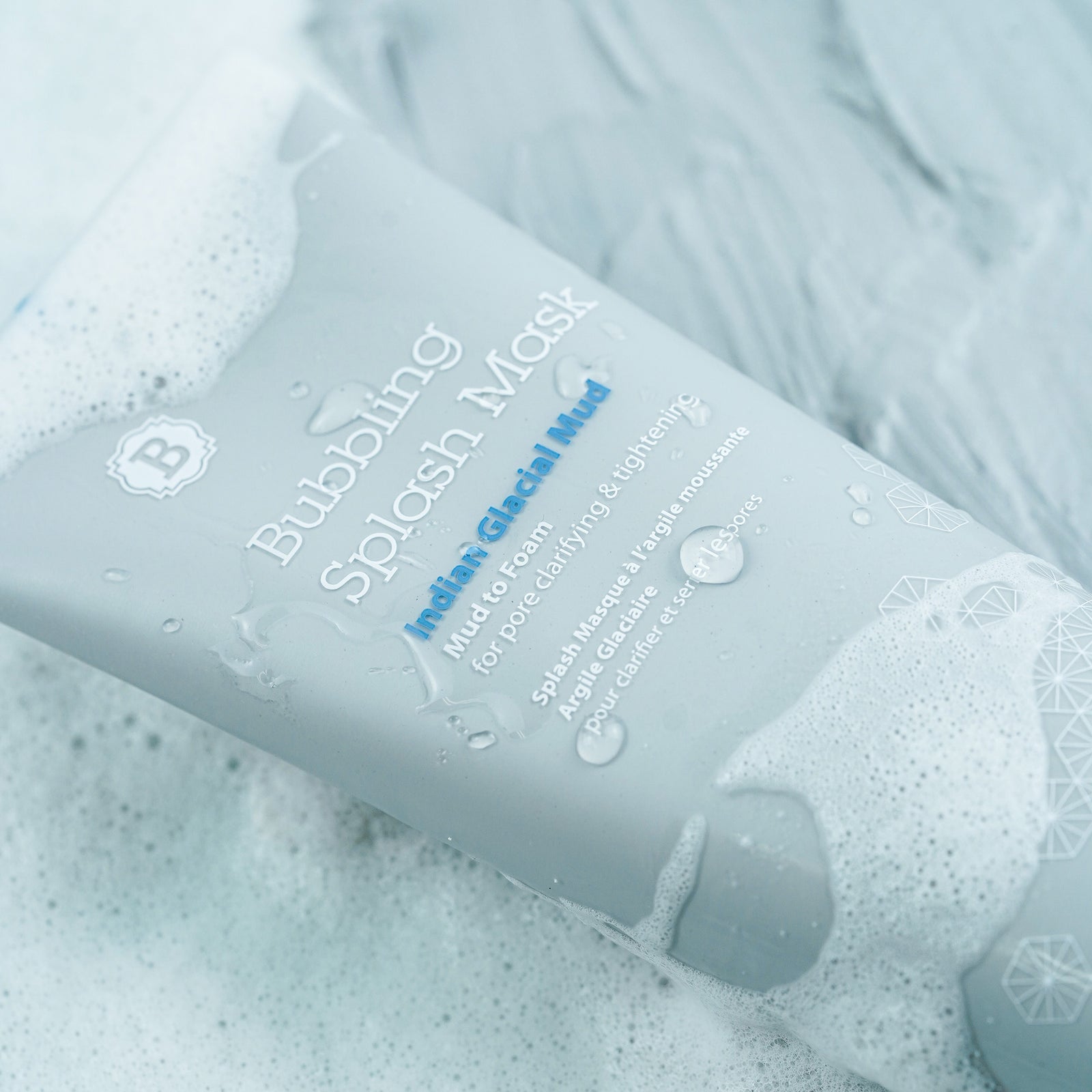 泡沫包圍的 BLITHE Bubbling Splash Mask Indian Glacial Mud 面膜 120ml